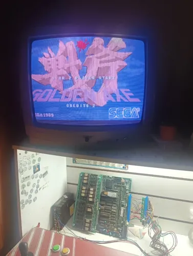 PLACA FLIPERAMA GOLDEN AXE COM ADAPTADOR JAMMA ORIGINAL