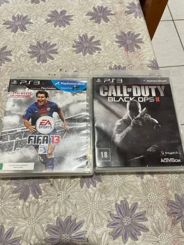 Jogos para PlayStation 3 (FIFA 13 e Call of duty black ops 2)