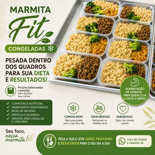 Marmitas Fit: sabor, praticidade e equilíbrio!