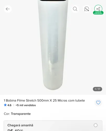 Rolo plástico filme stretch
