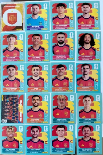 Figurinhas Seleção Espanha Completa Copa do Mundo 2026 Original Panini 