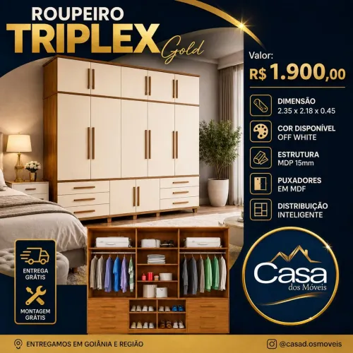Roupeiro Triplex Gold