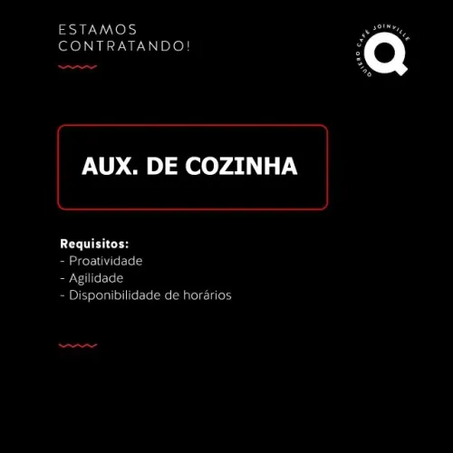 Auxiliar de cozinha