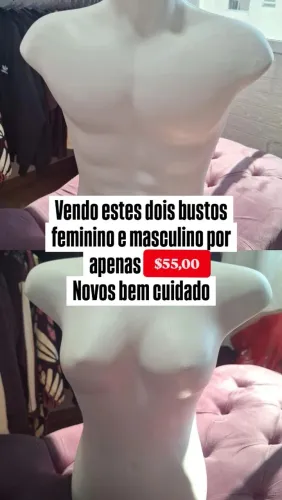 Vendo 2 busto de manequim 
