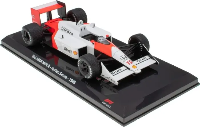Miniatura F1 1/24 McLaren MP4/4 1988 - Ayrton Senna - Nova / Lacrada