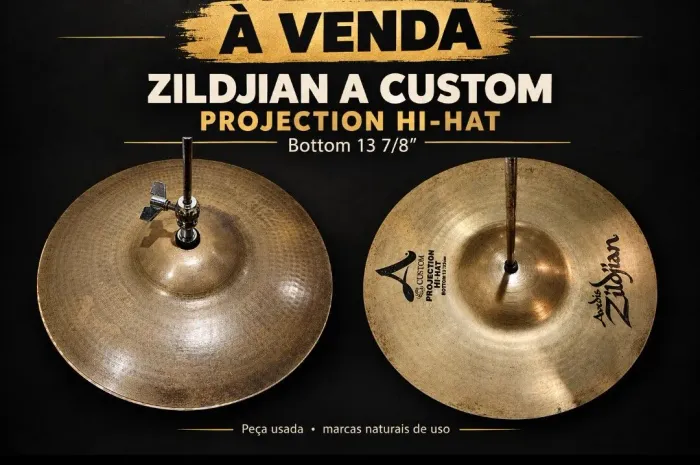 Hi Hat Zildjian A Custom 13 polegadas