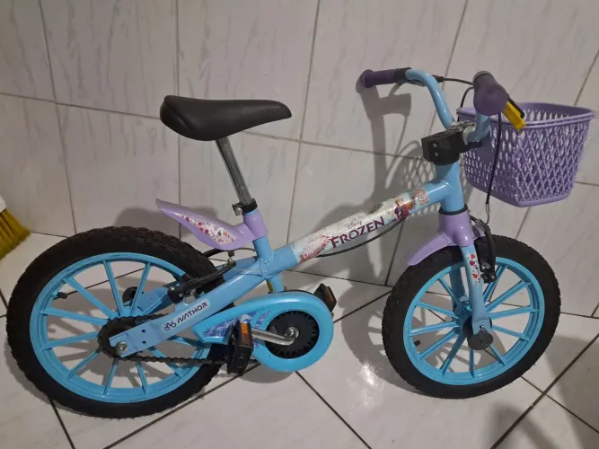 Bicicleta Frozen aro 16 Azul lilás