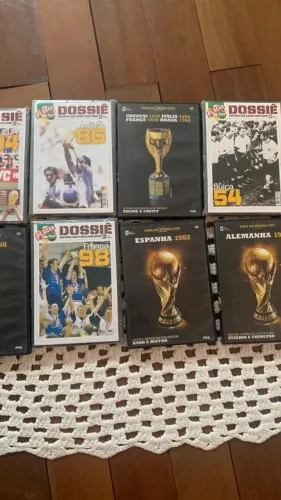 Coleção Copa Do Mundo Fifa Completa - 15 DVDs + Respectivos Livretos - Original Alguns lac