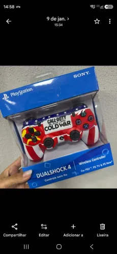 Controle ps4 Bluetooth, novo