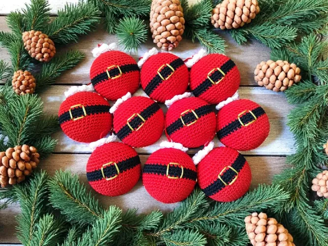 Bola de Natal Noel - Kit com 10