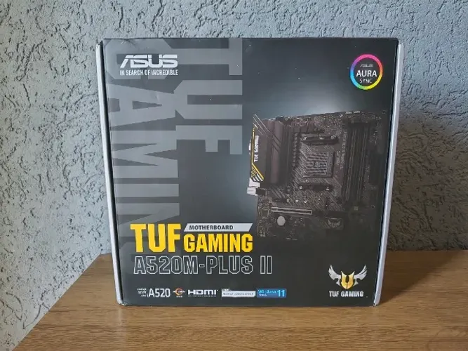 Placa-Mãe AMD AM4 - ASUS TUF GAMING A520M-PLUS II - Nova na Caixa