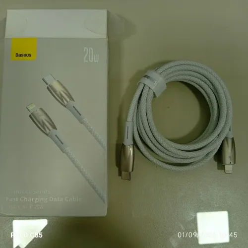 Cabo USB-C trançado Baseus para iPhone