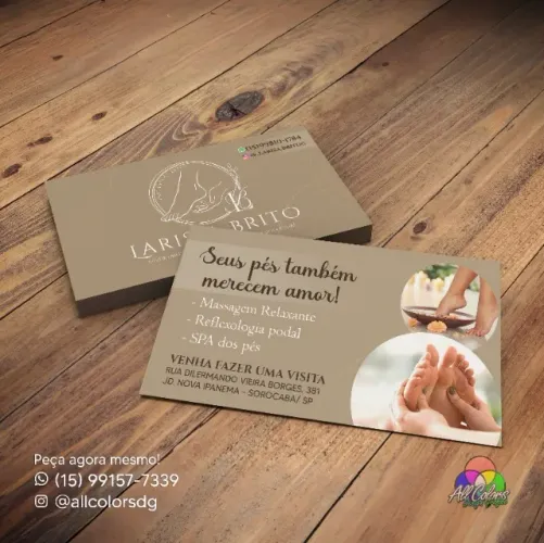 Cartão de visita 250g e 300g