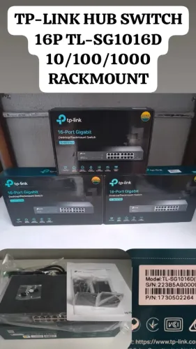 01UN: SWITCH TP-LINK TL-SG1016D SWITCH SÉRIE 10/100/1000MBPS