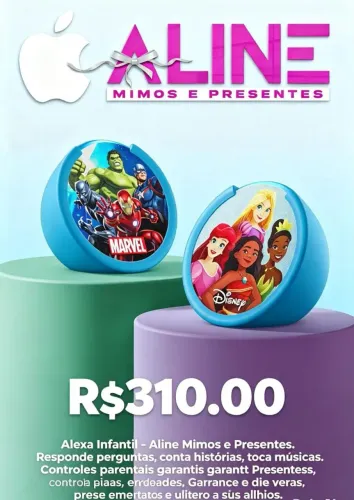 ALEXA ECHO POP KIDS MARVEL OU DISNEY