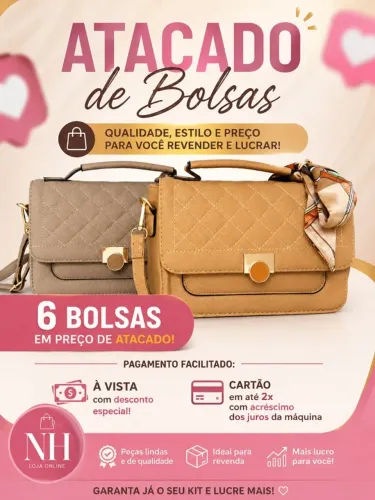 Atacado bolsas