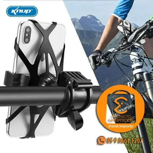 Suporte Moto Bike para Celular com Liga Silicone KP-SP003