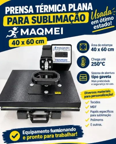 Prensa Térmica Plana 40 x 60