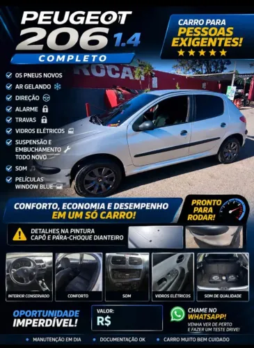 Peugeot 206 Sensation 1.4 Flex 8V 3P 2010