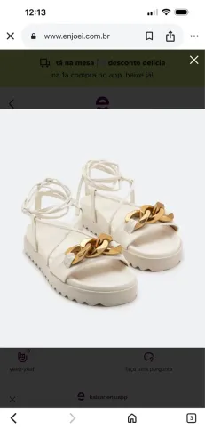 Sandália palete off white