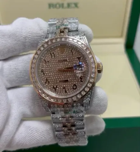 Relógio Rolex Cravejado - Detalhes Impecáveis - Linha Super