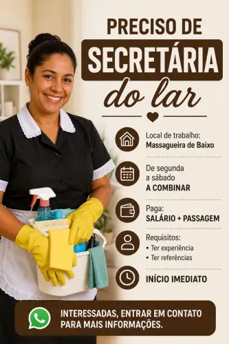 Preciso de Secretária Do Lar