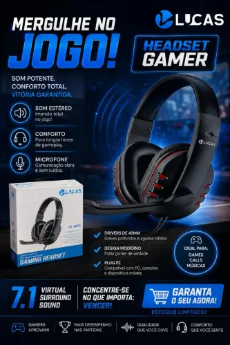 Fone Headset Gamer