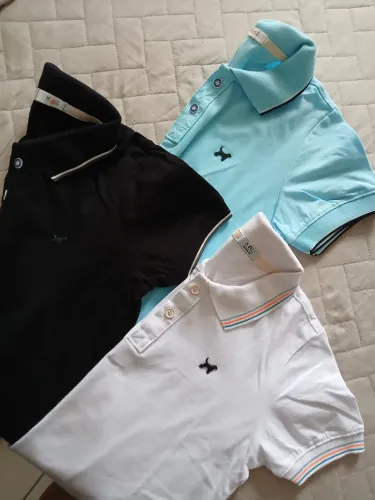 3 Blusas Polo infantil 12 anos