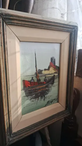 Quadro antigo óleo sobre tela
