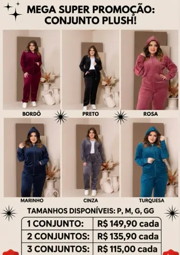Oportunidade de revenda de conjuntos , compre mais quantidade e revenda