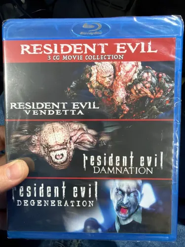 Resident Evil Death Island + Resident Evil 3 cg Movie Collection Blue Ray