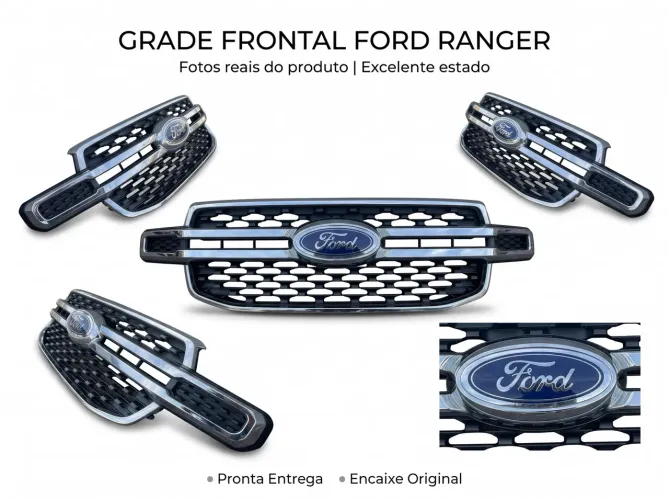 Grade Frontal Original Ford Ranger (Geração Nova / 2024 a 2026) - Estado de Nova