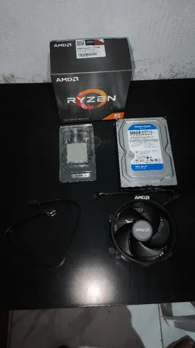 Ryzen 5 5500 + HD 500GB WD com cabo SATA
