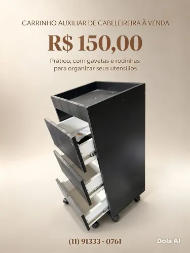 CARRINHO AUX DE CABELEIREIRO(A)