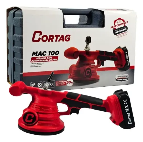 MAQUINA P/ ASSENTAR PISOS A BATERIA MAC-100 - CORTAG