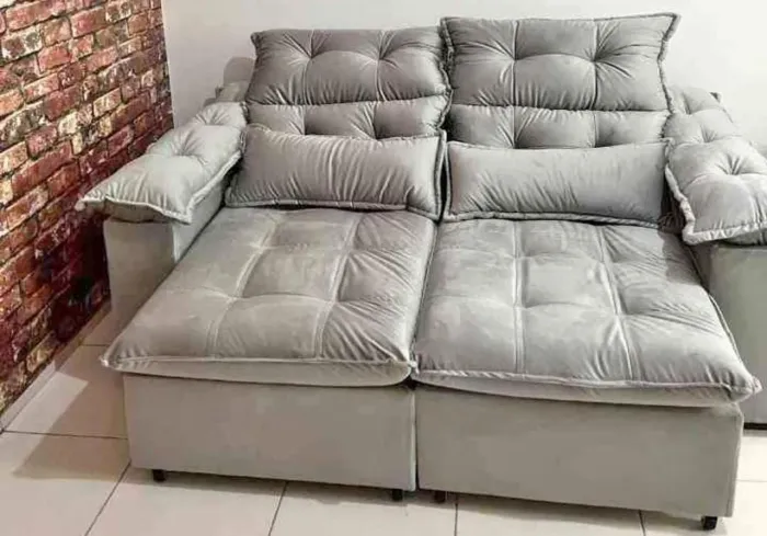 PROMOÇÃO ESTOFADO RETRÁTIL E RECLINÁVEL 1,80M