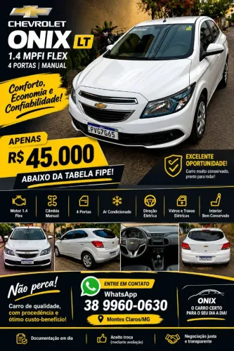 Chevrolet Onix Hatch LT 1.4 8V Flex Power Mec. 4P 2015