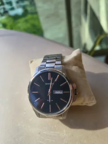 Relógio clássico Sekonda Taylor prata - pulseira de aço inoxidável