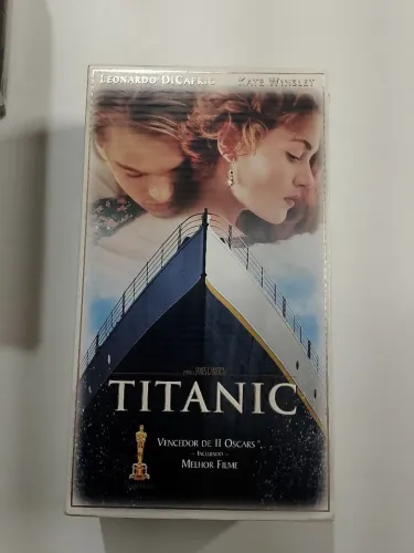 fita VHS Titanic edição especial dupla em perfeito estado