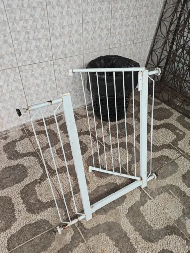 Portão Grade Proteção Criança/Cão Cor Branco