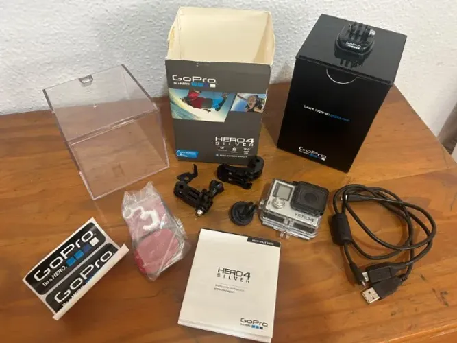 GoPro HERO4 Silver 4K + Case + Acessórios + Caixa Original