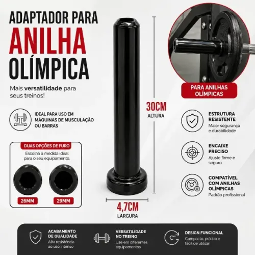 Adaptador para Anilha Olímpica 