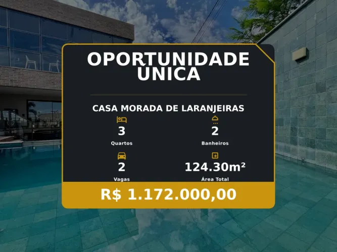Oportunidade em Morada de Laranjeiras - Casa com 3 suítes e design contemporâneo!
