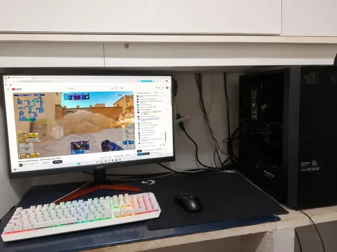 PC GAMER COMPLETO | VISUAL CLEAN | RYZEN 5 5600 | MONITOR 27? 165HZ