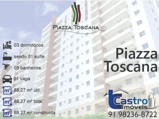 Entrega de imediato! PIAZZA TOSCANA. 3/4. 1 vaga. C387