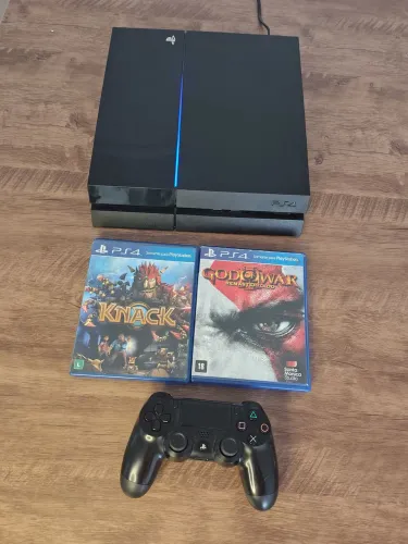 Ps4 impecável todo original + jogos + controle original