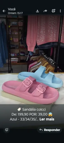 Papete Colcci original apenas n.39 corres azul,rosa e marsala . Novos na caixa