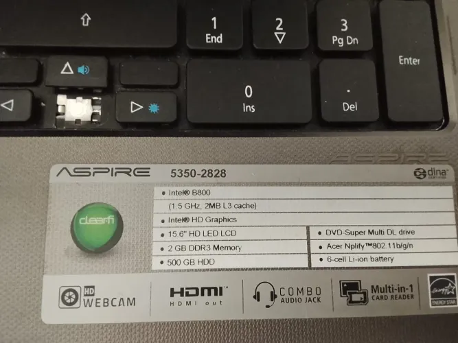 Vendo notebook Acer Aspire 5350 em bom de funcionamento