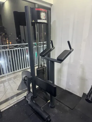 Flexora em pé com placa