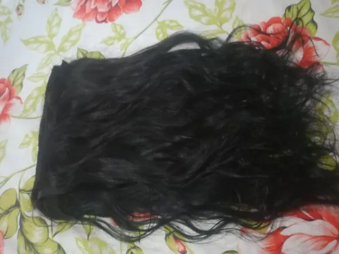 Cabelo humano 55 cm 160 gramas na tela